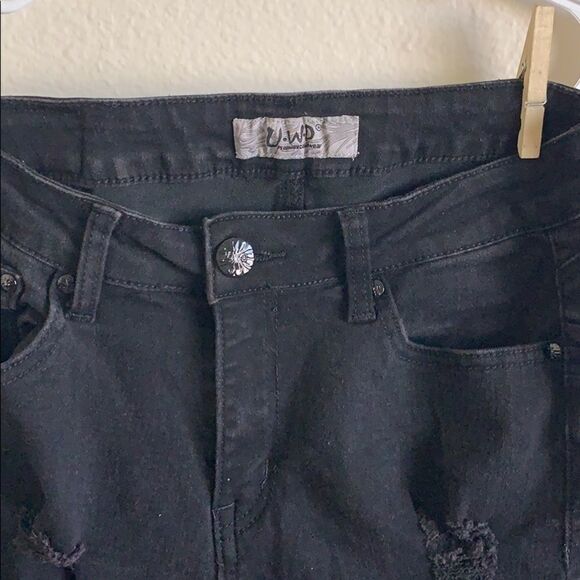 Black distressed skinny jeans - Picture 5 of 8